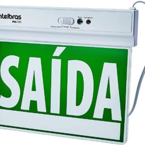 PLACA DE SINALIZAÇÃO SEMPRE ACESA PSA225 DUPLA FACE INTELBRAS