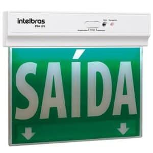 PLACA DE SINALIZAÇÃO SEMPRE ACESA PSA125 FACE ÚNICA INTELBRAS